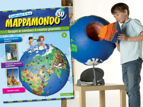 In edicola con Donna Moderna il mappamondo 3D da costruire!