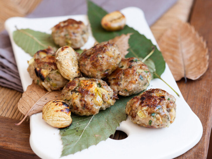 Polpettine di castagne vegetariane