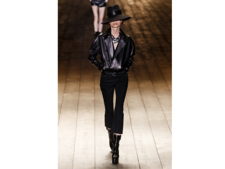 Jeans cropped flare di Saint Laurent
