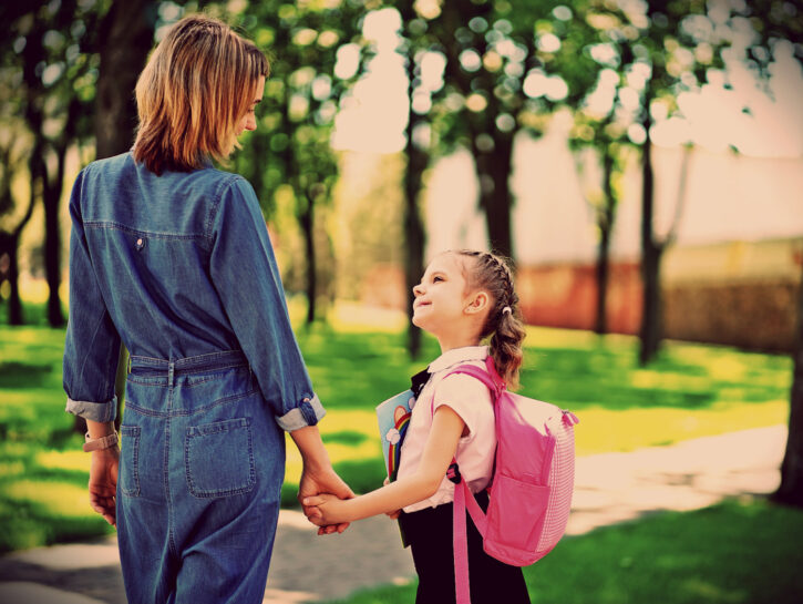 Il suo primo giorno di scuola e le ansie delle mamme