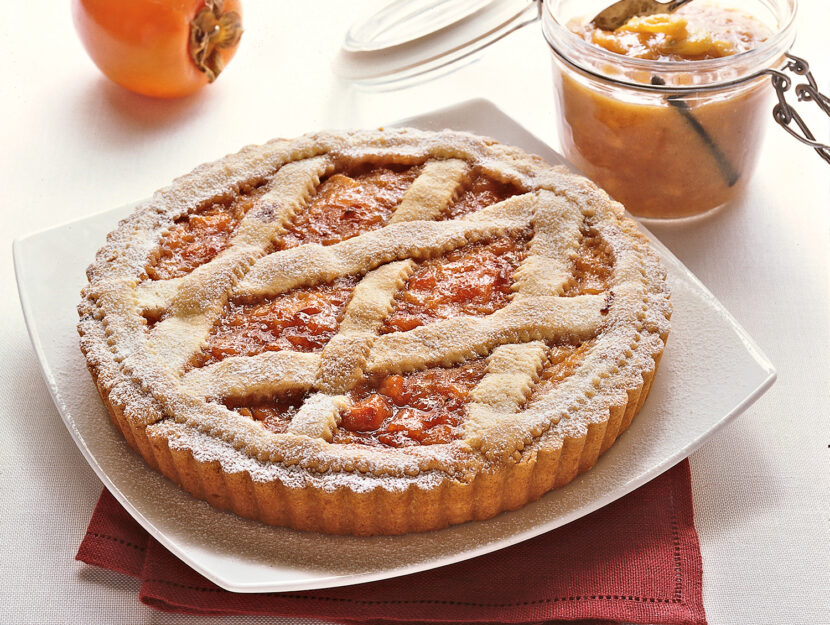 Crostata di cachi autunnali