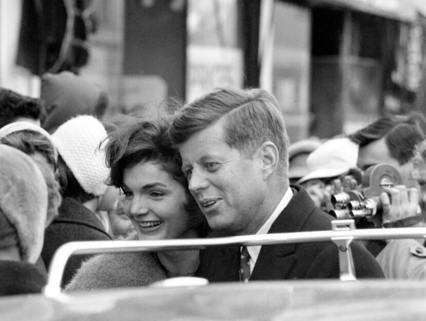 La coppia durante la vittoriosa campagna per le presidenziali del 1960