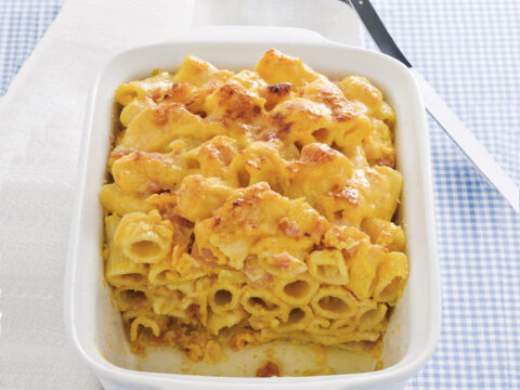 Mezze maniche al forno con crema di zucca