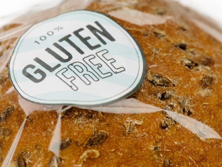 Pane 10 per cento gluten free celiachia