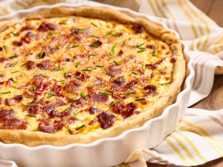 Torta salata con porri e ricotta