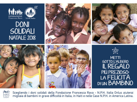 A Natale regala la felicità a un bambino, con i doni solidali della Fondazione Francesca Rava