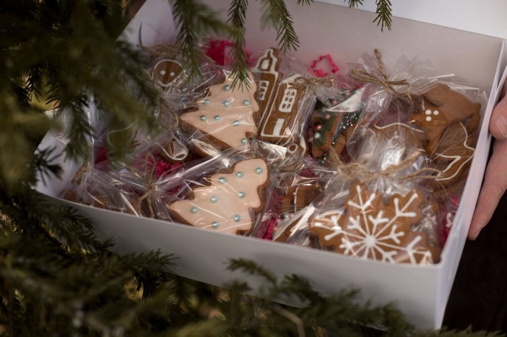 biscotti di natale confezionati