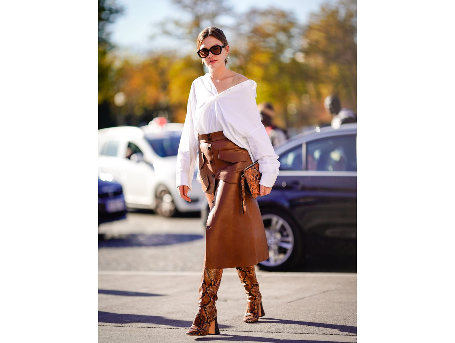 Glam e rock quanto basta: la gonna in pelle non può mancare in wishlist -  Donna Moderna