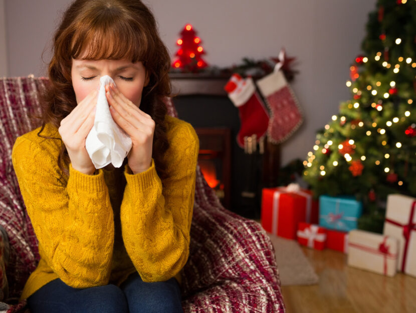 Donna influenza Natale