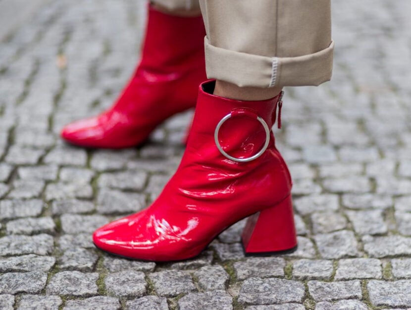 scarpe rosse vernice