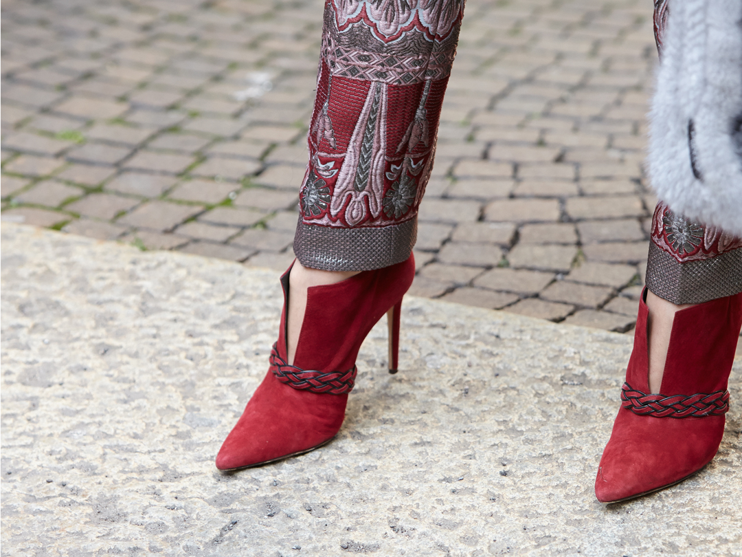 scarpe decollete rosse comode