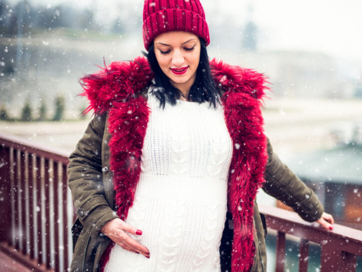 Moda Premaman: i look anti-freddo per donne con il pancione