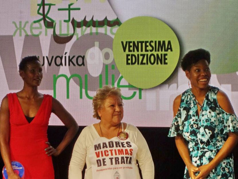 Le vincitrici del 2018: da sinistra Waris Dirie, Margarita Meira e Isoke Aikpitanyi