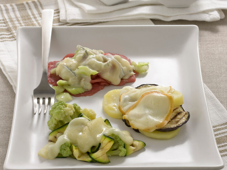 Raclette di formaggi misti