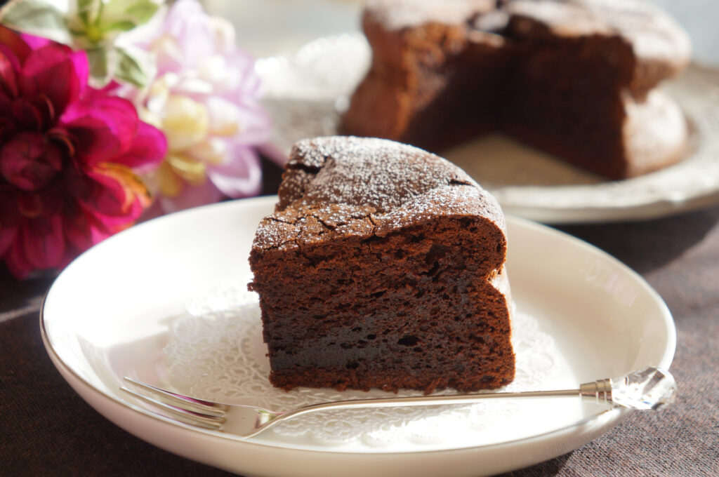 Fetta di torta al cioccolato