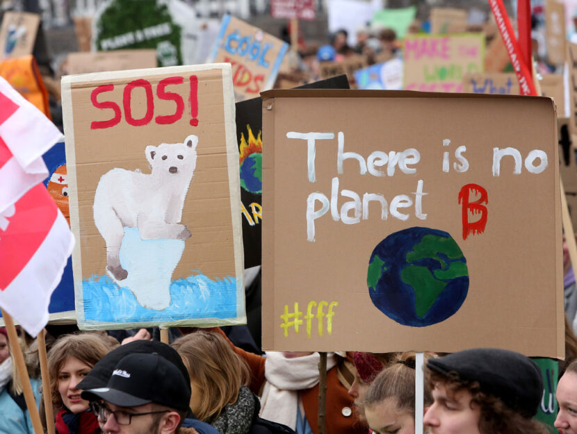 Una manifestazione per il clima ad Amburgo, 1 marzo 2019. Foto Adam Berry/Getty Images