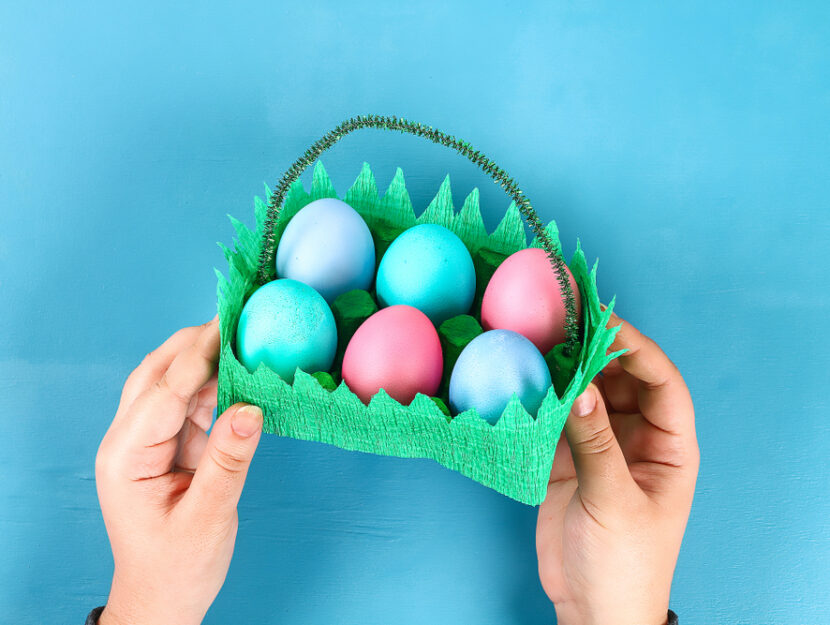 Lavoretti di Pasqua fai da te cestini