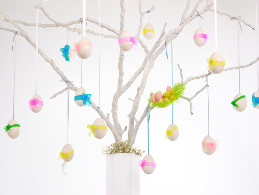 Albero di Pasqua bianco