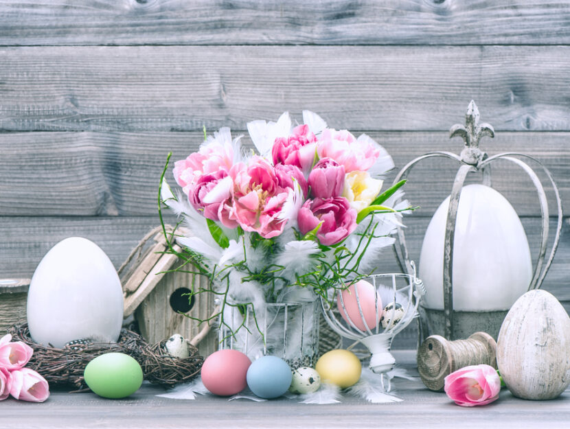 Decorazioni di Pasqua shabby chic