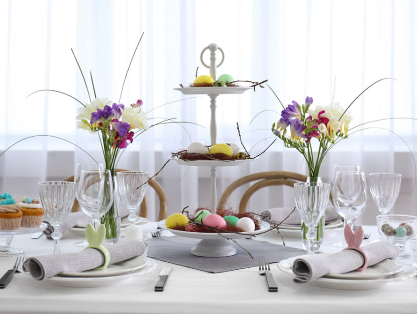 Tavola di Pasqua elegante