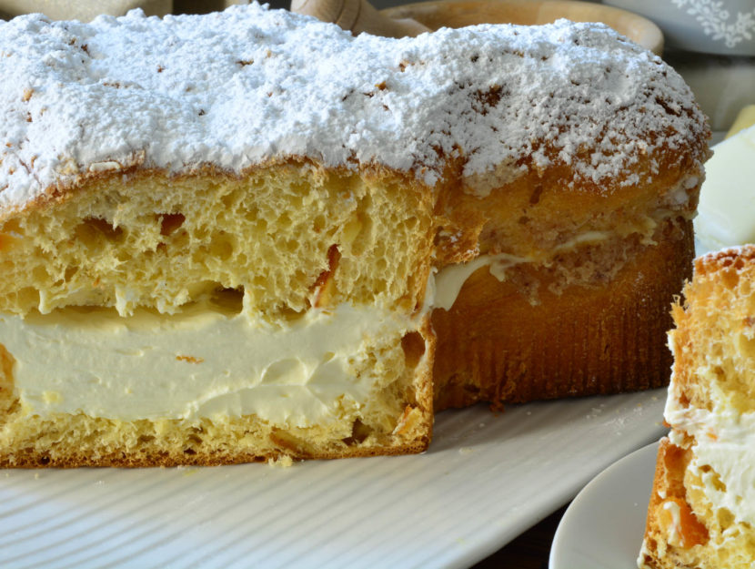 colomba di pasqua con crema