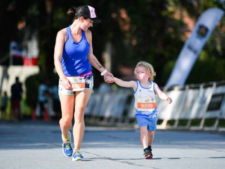 Correre con i bambini