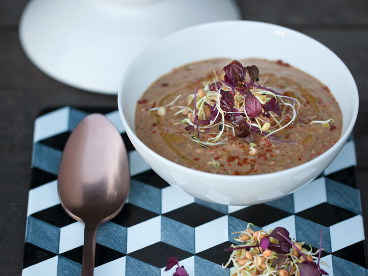 Zuppa estiva di lenticchie