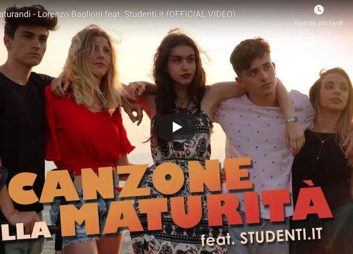 Maturandi: l’inno della Maturità 2019 di Lorenzo Baglioni