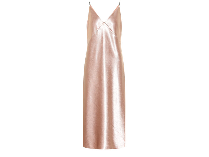 Ventis Donna Abbigliamento Intimo Sottovesti Sottoveste midi in seta bianca con spalline 