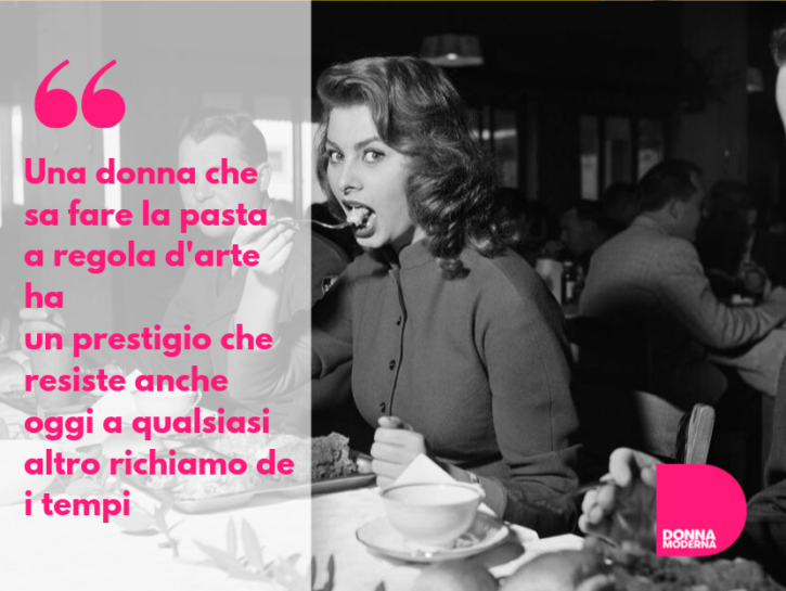 frasi sophia loren cibo pasta spaghetti