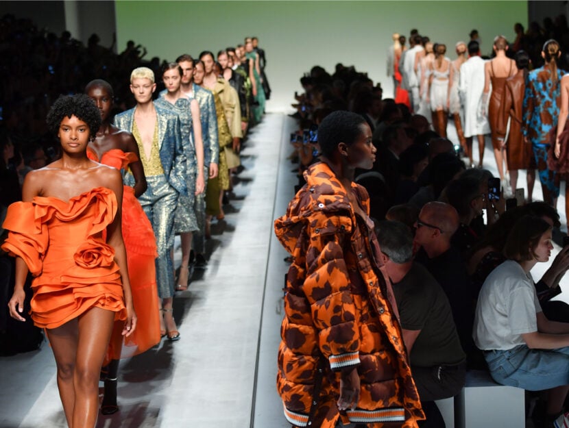 Milano Fashion Week sfilata ermanno scervino modelle