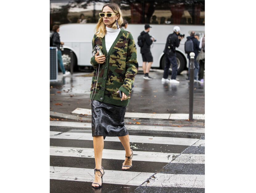 Set Donna Elegante 2 Pezzi - Blazer Senza Colletto E Gonna A Matita Per Ufficio - Foto 3