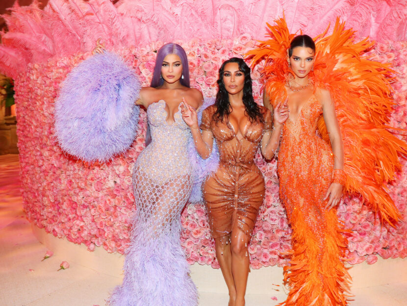 Kylie, Kim e Kendall al Met Gala di New York, maggio 2019, Getty Images