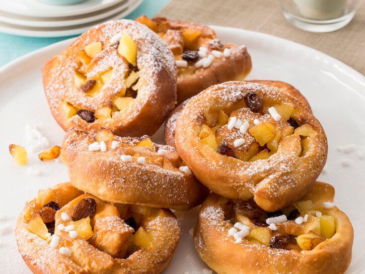Frittelle di mela a girella