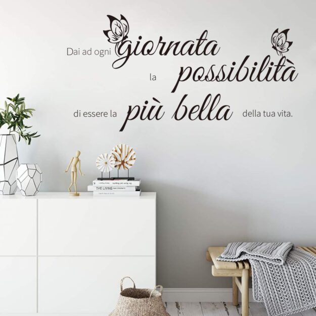 Adesivi murali con frasi per decorare casa - Donna Moderna