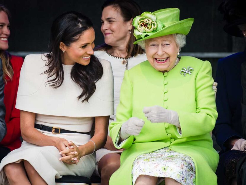 Meghan Markle in una foto del 2018 che lascerebbe pensare all'alopecia areata, la malattia di cui po