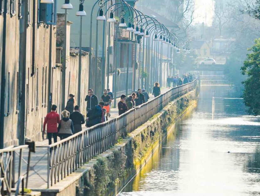 Così si presentava il Naviglio Martesana a Milano il 17 marzo 