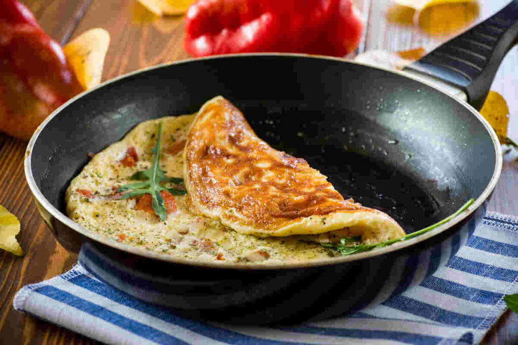 omelette in padella