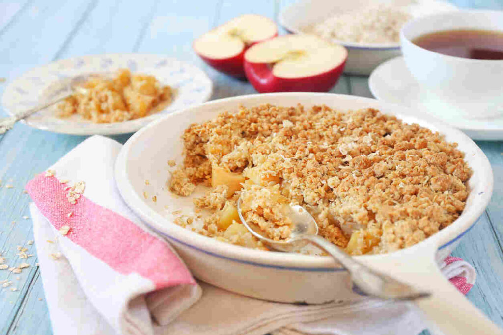 torta di mele con crumble