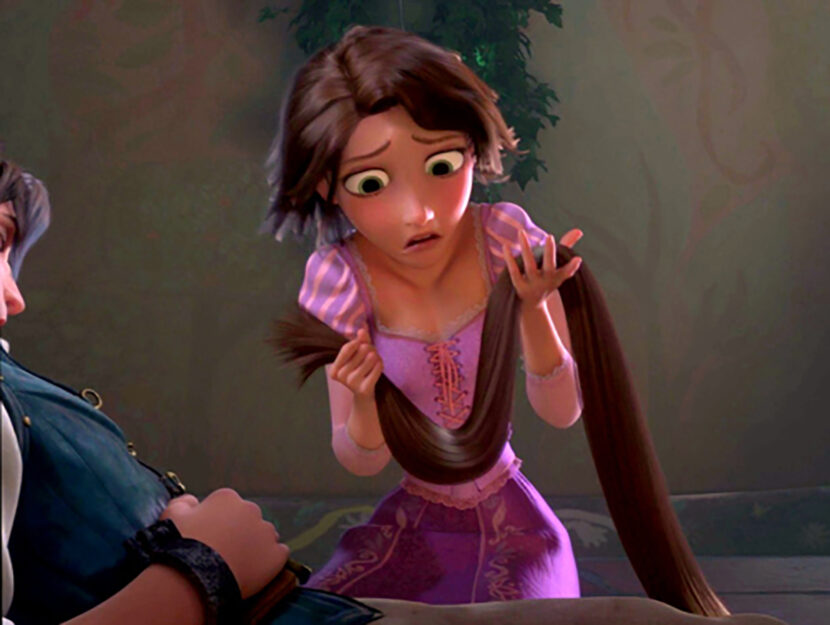 La principessa Rapunzel nel film Disney del 2010