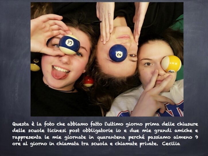 I giovani e la quarantena in una foto