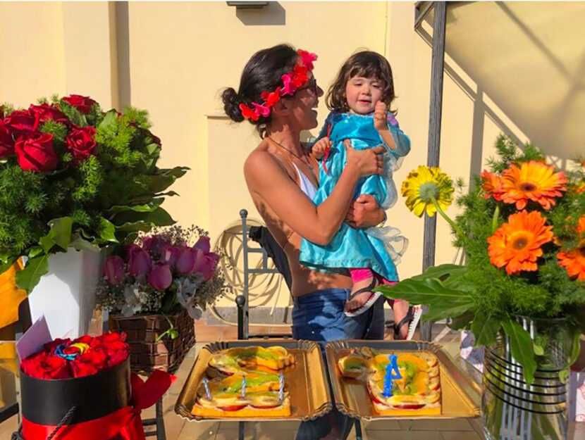 Chiara Gamberale e figlia