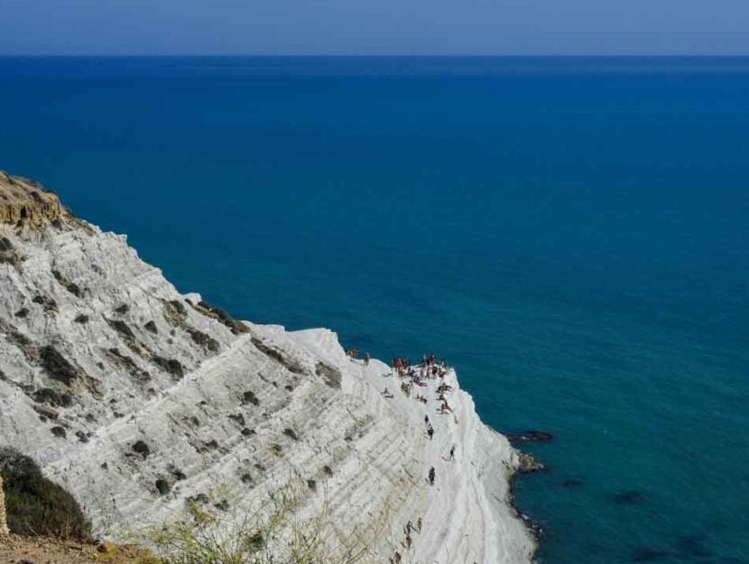 La bellissima Scala dei Turchi in Sicilia (Agrigento)