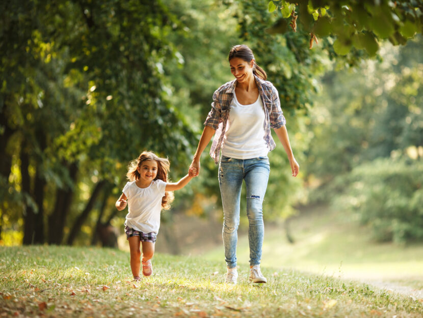 Mamma figlia parco