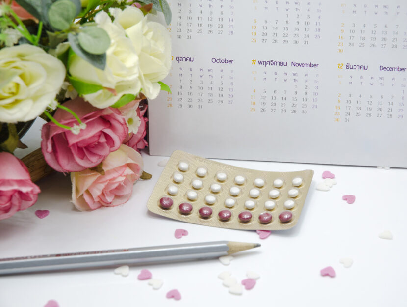 PIllola anticoncezionale fiori calendario