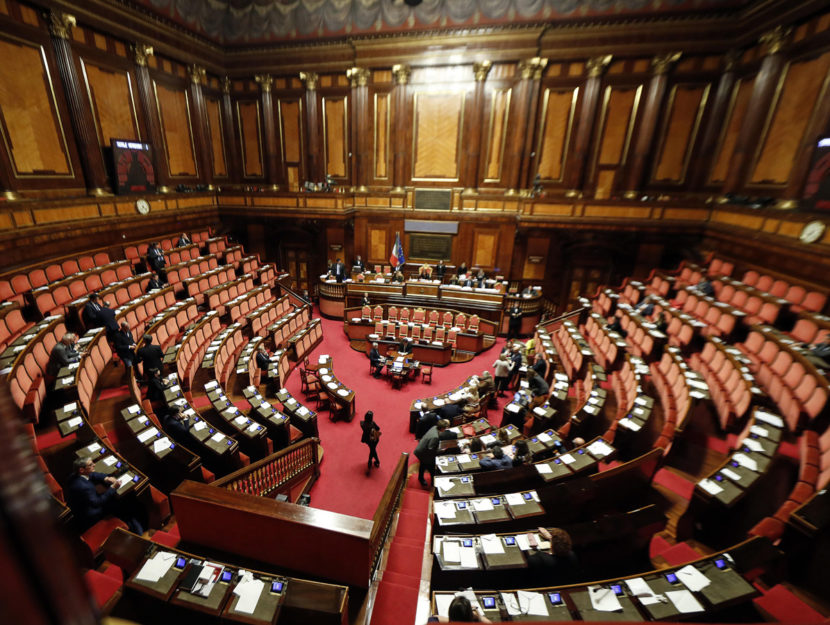 Aula di Palazzo Madama Senato Roma