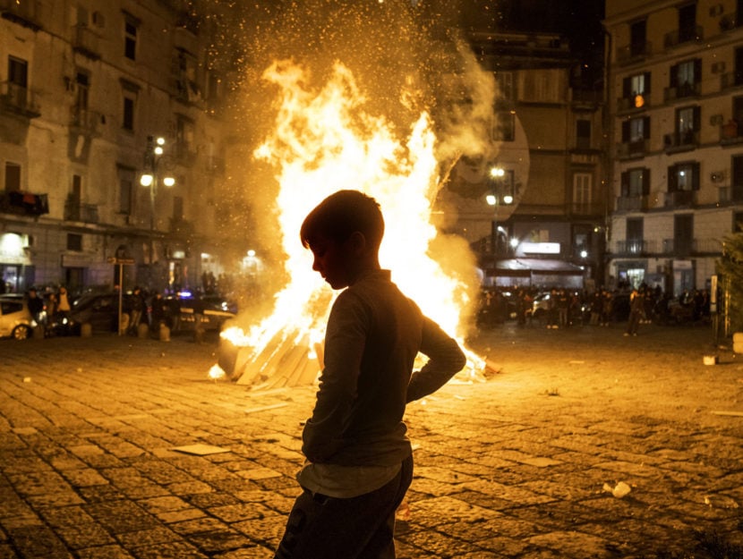 Giovane incendio