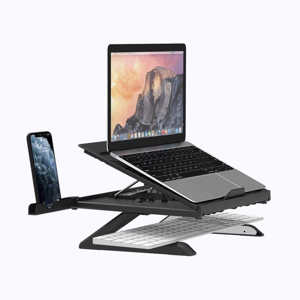 L'ingegnoso supporto per laptop da ruotare, inclinare e piegare ad