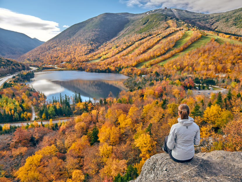 Donna natura paesaggio