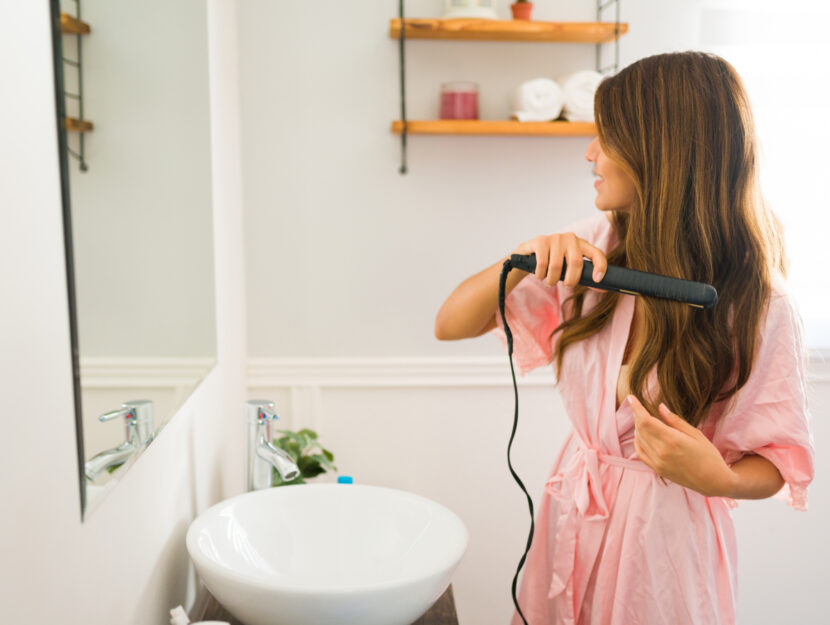 Capelli mossi piastra lisciante